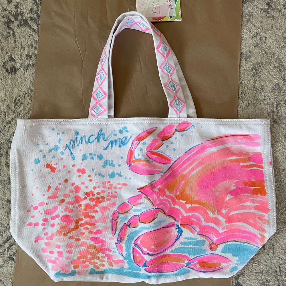 Lilly Pulitzer print studio tote one of a kind